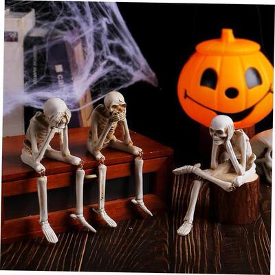 Halloween skeletons dont listen, dont look, dont tell骷髅