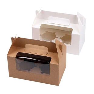 Paper Dessert Container Cake Boxes Muffin Boexes Portable