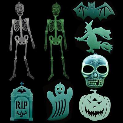 Halloween decorations horror glowing skeleton skeletons 万圣