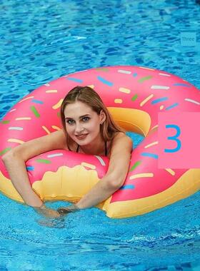 Rooxin甜甜圈游泳圈充气游泳池浮子为Ki