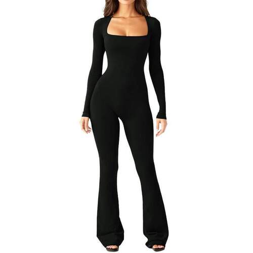Belly slimming plus size stretch jumpsuit women高弹连体裤女