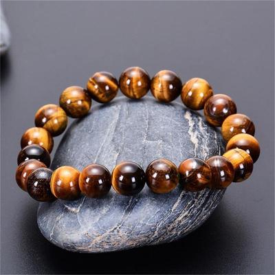 Fashion Natural Tiger Eye Bracelet Men Women Handmake