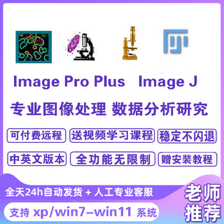 Image Pro Plus 6软件远程安装 图像处理增强分析IPP ImageJ/FIJI