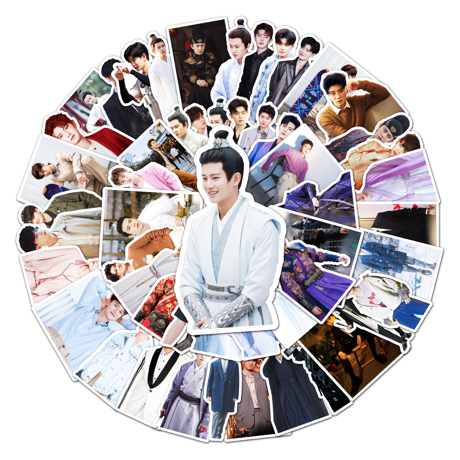 50张任嘉伦明星行李箱贴纸涂鸦