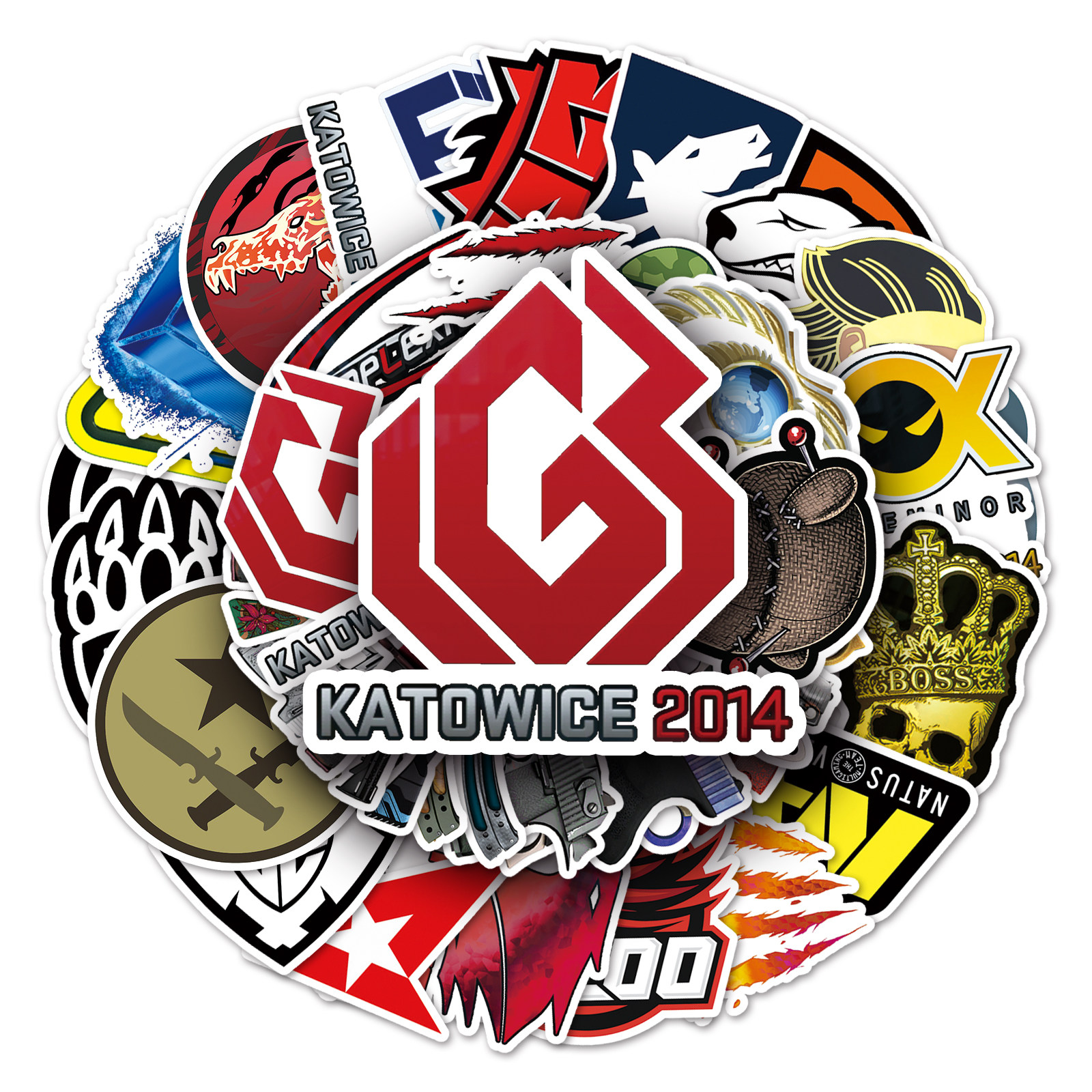 52张csgo创意潮流游戏个性diy装饰贴纸笔记本电脑文具盒创意贴纸