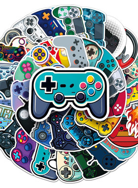 50张swith游戏手柄卡通贴纸防水装饰笔记本电脑手机壳游戏机贴纸
