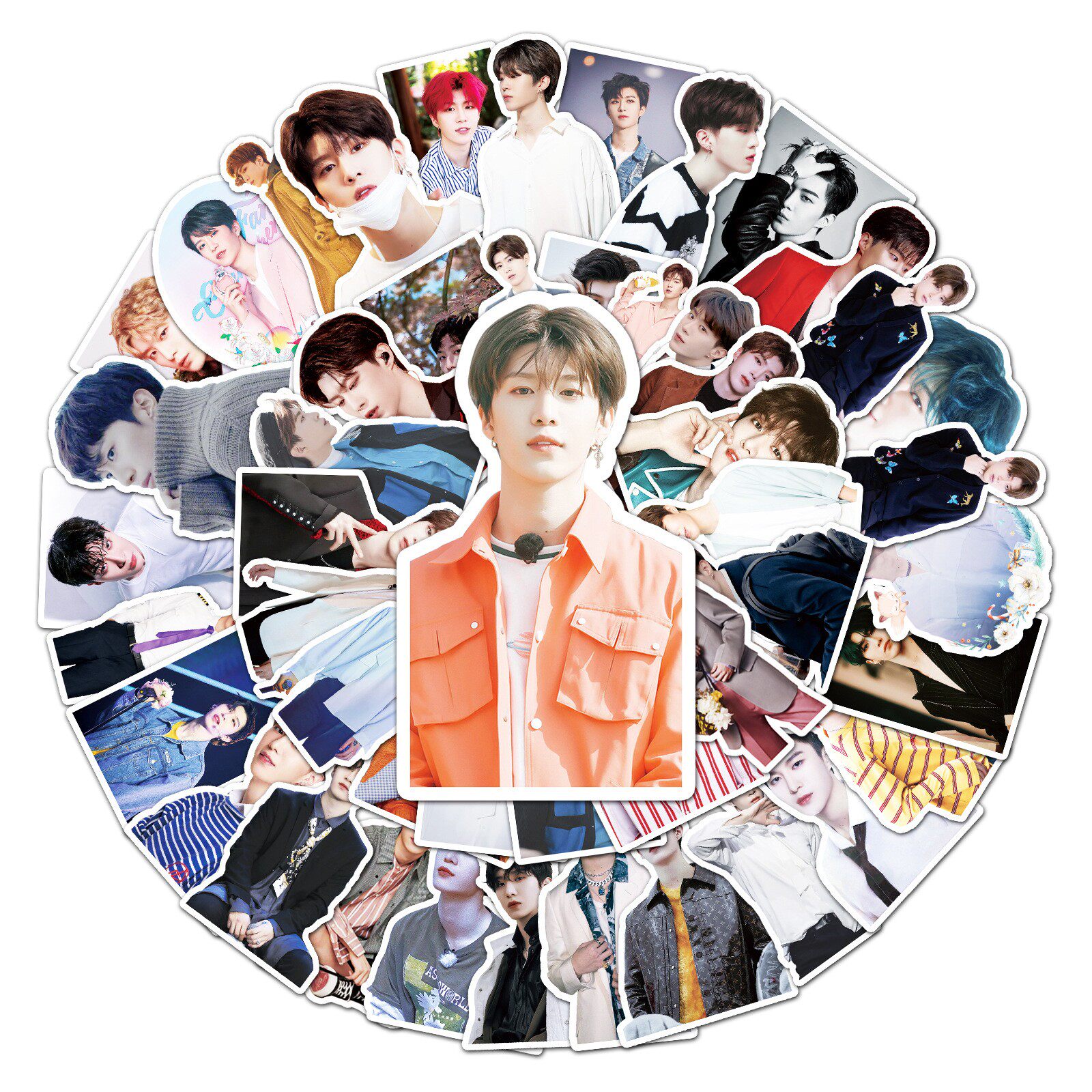 50张乐华七子范丞丞个性diy涂鸦贴画笔记本电脑汽车冰箱装饰贴纸