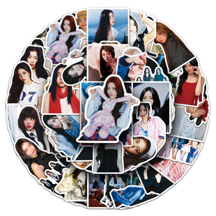 50张ITZY手机壳贴纸明星写真周边同款装饰防水平板水瓶电脑小贴画