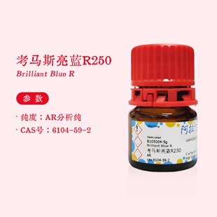 阿拉丁试剂 考马斯亮蓝r250 电泳染色液 生物化学科研实验 代购