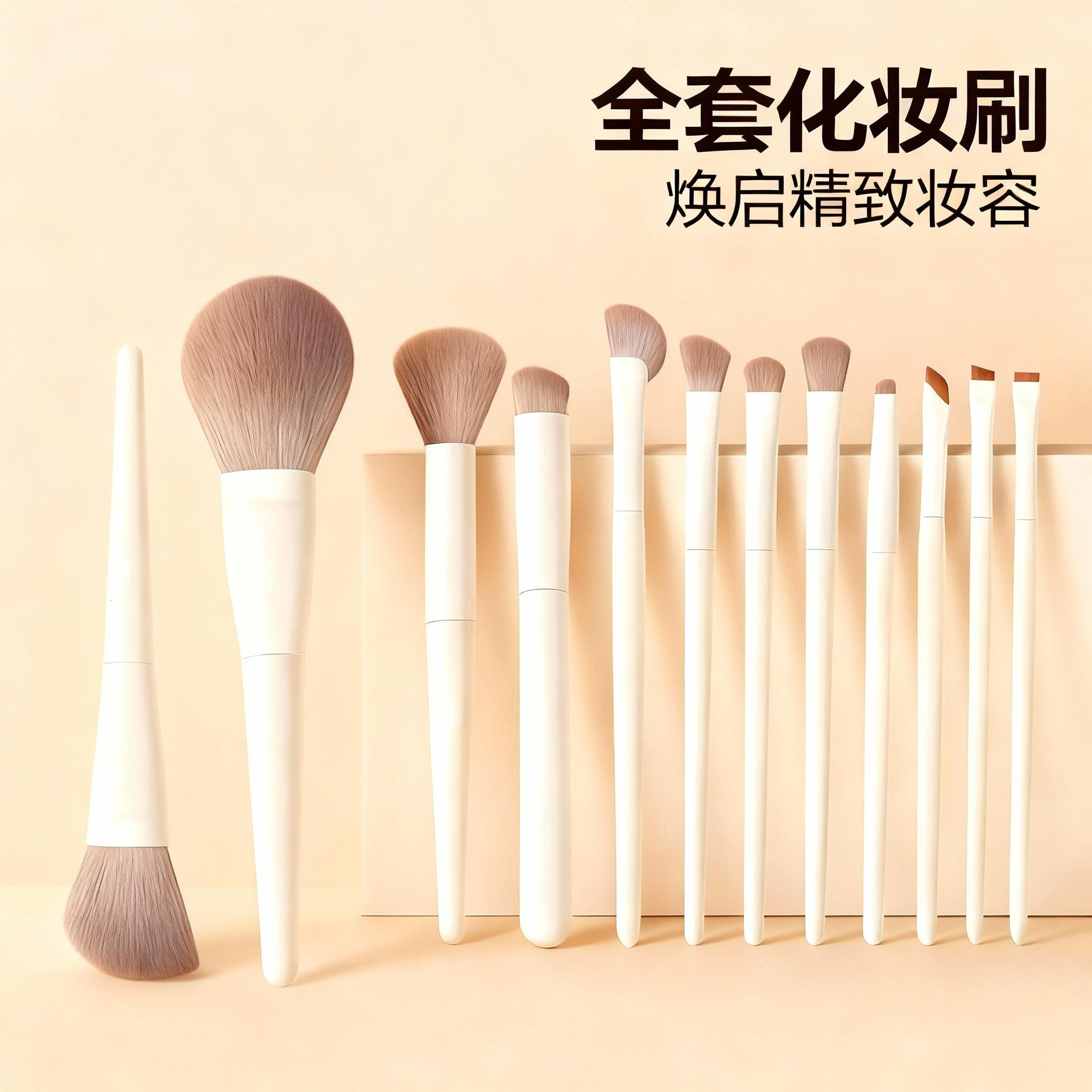 大款云瓷12支化妆刷眼影刷刀锋刷散粉刷修容刷鼻影刷初学者全套装