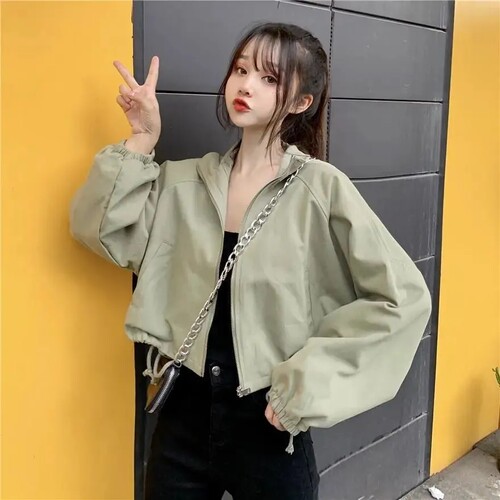 小个子外套工装宽松上衣
