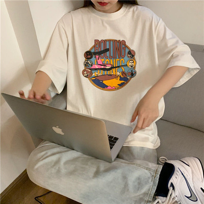 夏装百搭短袖韩版宽松