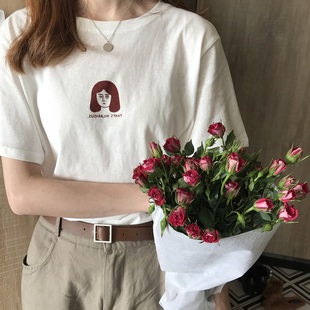 chic港味短袖t恤女装2026夏季韩版ins潮宽松bf慵懒风mschf上衣服