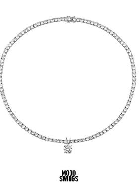 情绪波动 锆石满钻镀金网球链