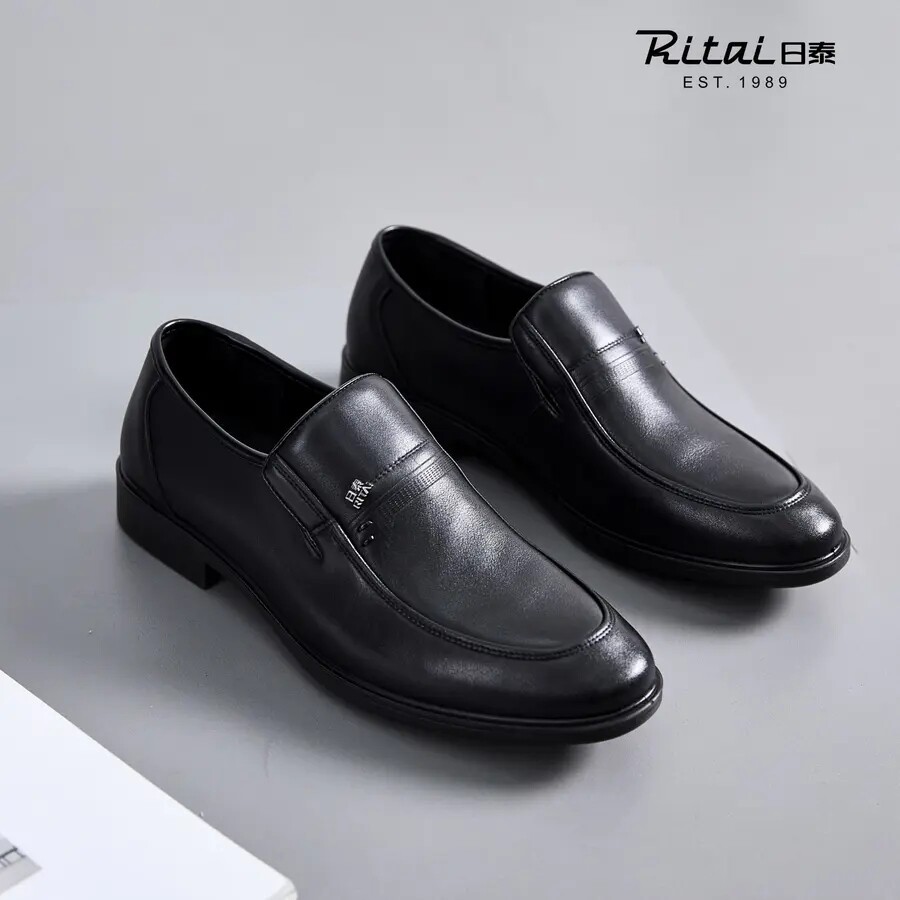 日泰皮鞋正品男款秋冬中年休闲皮鞋男士真皮商务男鞋软底爸爸鞋