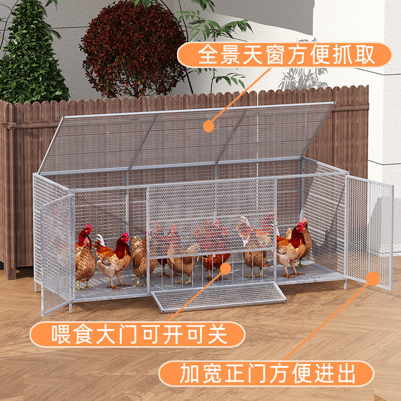 不锈钢网养鸡笼子加厚加粗探头笼大号鸡鸭鹅家禽防黄鼠狼蛇鼠户外