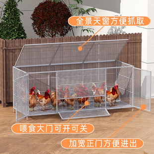 不锈钢网养鸡笼子加厚加粗探头笼大号鸡鸭鹅家禽防黄鼠狼蛇鼠户外
