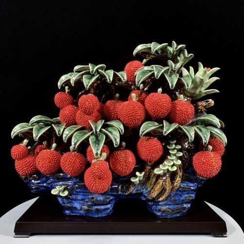 荔枝摆件工艺品玄关装饰品送礼