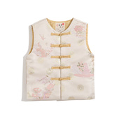 2026新年衣服高端新中式 马甲中国风秋冬小女孩坎肩夹棉 女童唐装