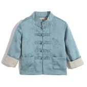 儿童上衣男童唐装 国风童装 女童汉服宝宝周岁礼服 新中式 春秋薄款