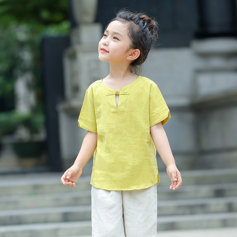 薄款汉服儿童夏季短袖中国风