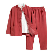 男童汉服春秋款 宝宝复古童装 新中式 套装 民族 唐装 儿童民国风服装