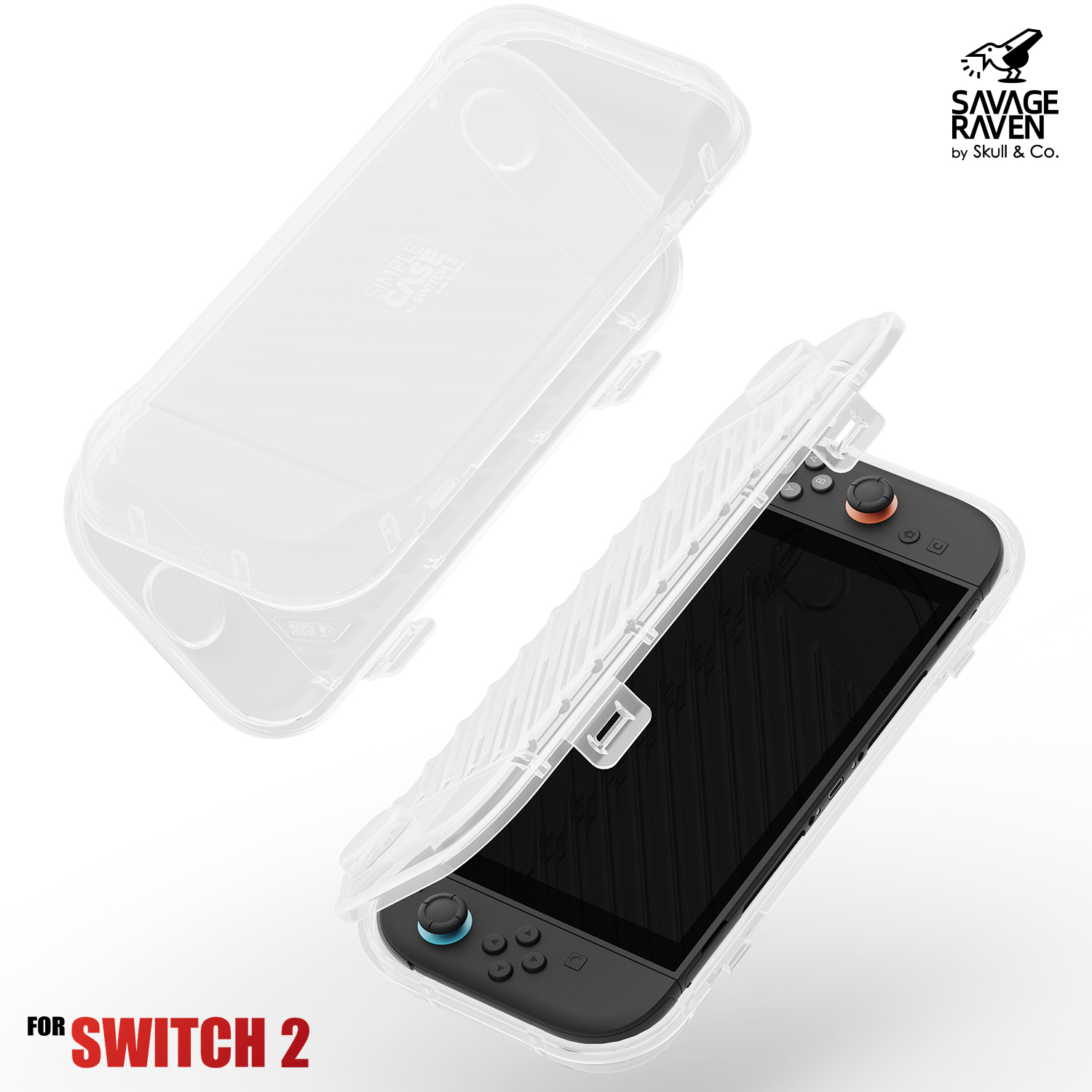 Skull & Co. 任天堂Switch2 PP收纳盒 全包防尘硬壳保护盒 骷髅skullco NS2代一体式收纳盒 不压摇杆防刮防摔