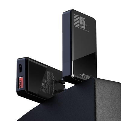 Skull & Co. 65W氮化镓充电器skullco骷髅雾鸦savage raven type C+A双口快充适用于SWITCH2/SD/ROG ALLY