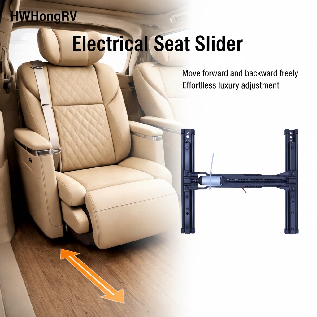 汽车座椅电动滑轨两向前后移电动座椅底架商务车房车电动座椅改装