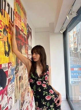 【折扣国现】RealisationPar月光花法式慵懒真丝连衣裙 Stephanie