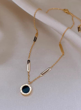 女双面钛钢项链女2025年新款