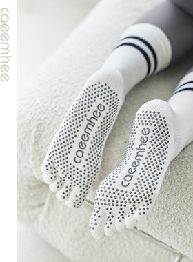 卡益专业五指瑜伽袜防滑女春夏中长筒舞蹈普拉提袜子地板运动棉袜