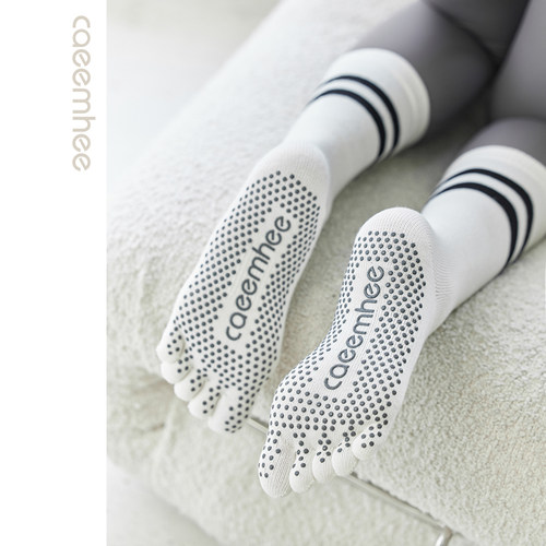 卡益专业瑜伽袜中筒防滑运动袜女