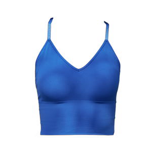 卡益瑜伽服女上衣专业高端克莱因蓝一体织运动背心带胸垫健身内衣