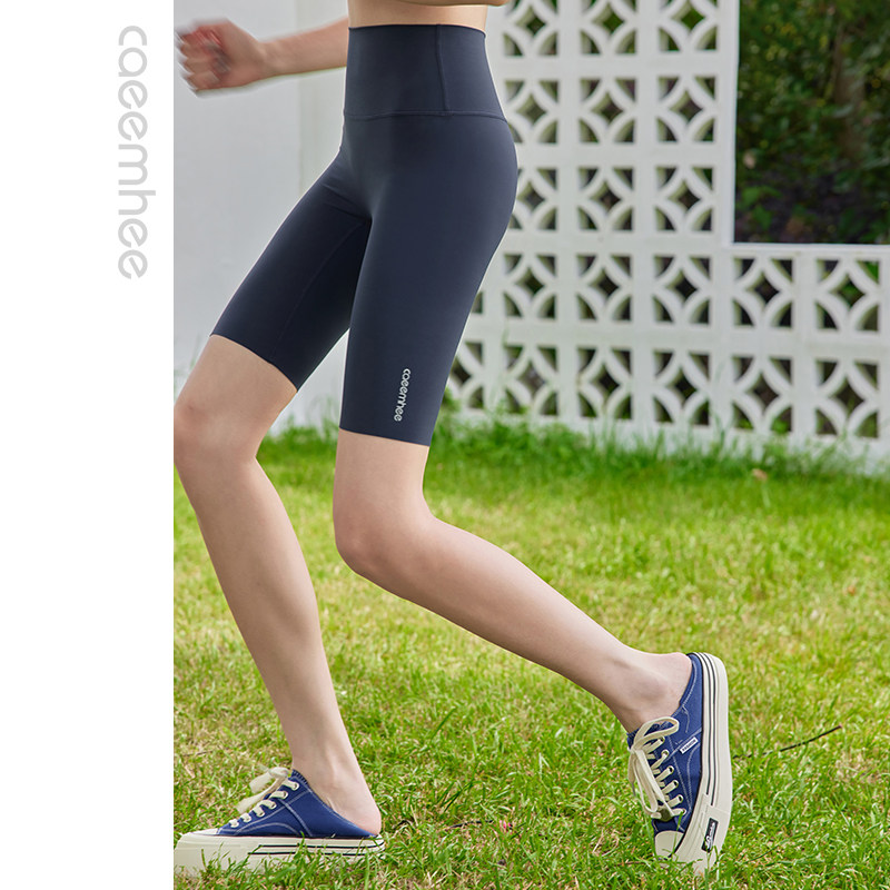 卡益瑜伽短裤女高腰提臀五分裤专业高端时尚外穿夏天健身服骑行裤
