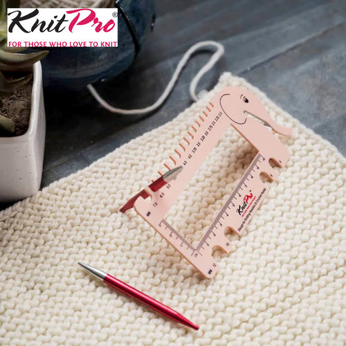 Knitpro毛衣针塑料尺规密度尺
