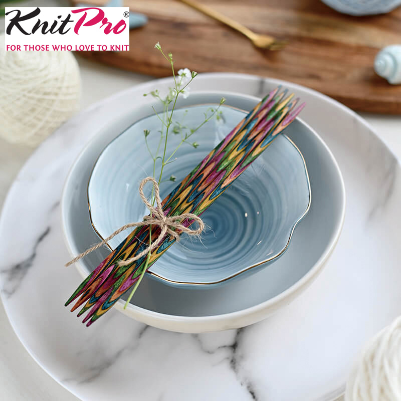 印度Knitpro彩木双头编织棒针