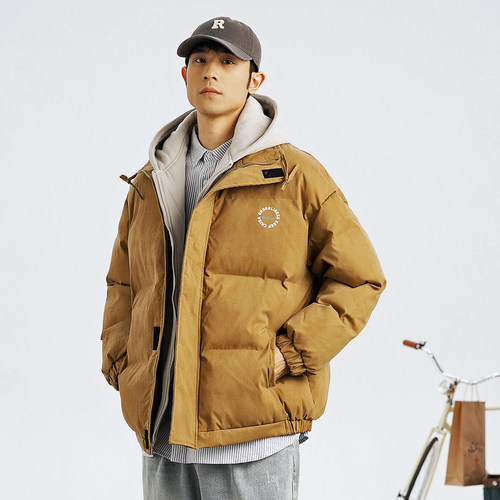 情侣日系连帽宽松加厚棉衣冬季