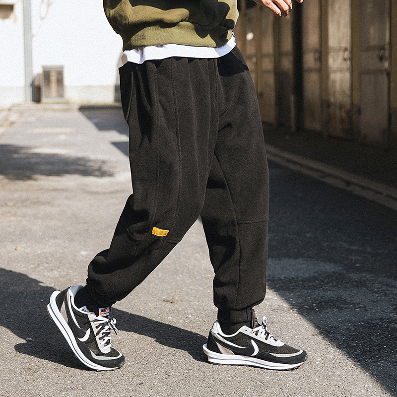 劳尔春秋季男士日系加绒裤子