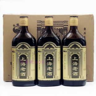 绍兴产黄酒 上海老酒十年陈酿吴越稽山黑标清爽型500ml*12瓶正品