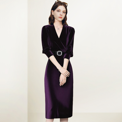 法式气质优雅高级感连衣裙