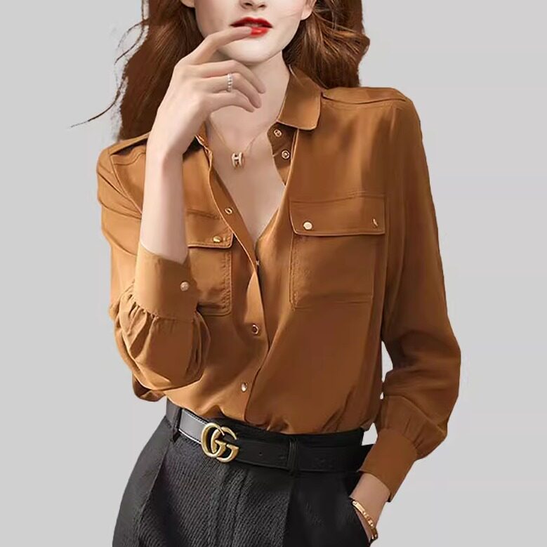 设计感小众休闲显瘦长袖上衣