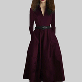 法式 收腰显瘦气质女裙子中长裙 新款 轻熟风洋气短袖 连衣裙2026春季