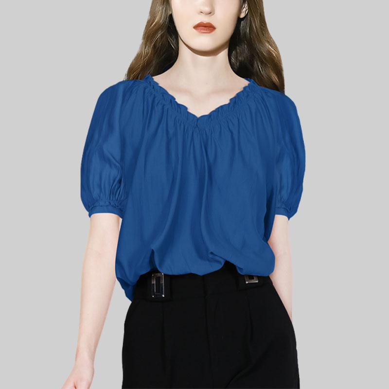 黑白条纹撞色宽松衬衣