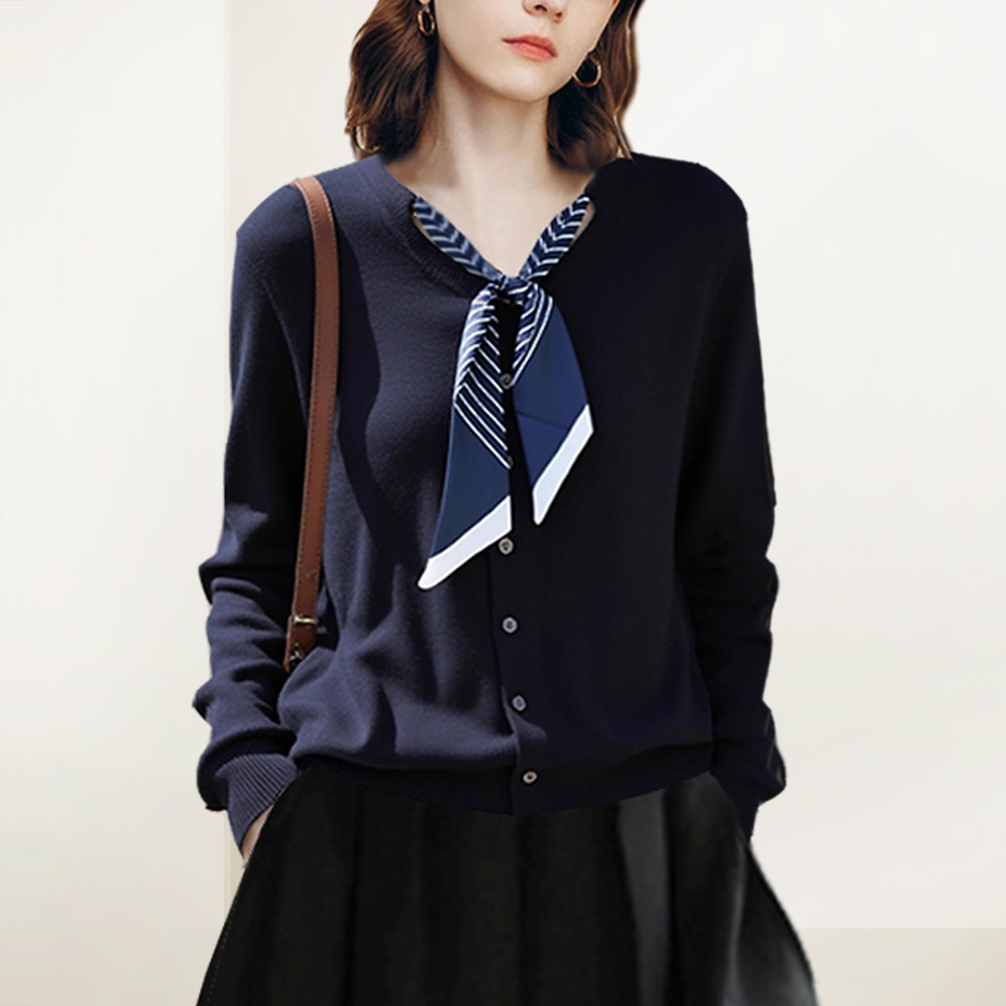 法式设计感时尚减龄套装