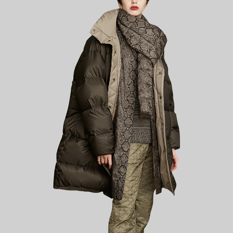 小众波浪纹印花保暖短款外套