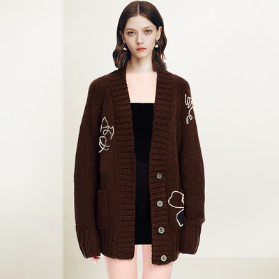 设计感别致慵懒风针织开衫