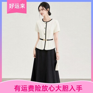 WLZD深圳南油小香风连衣裙女夏季新款假两件拼接时尚洋气减龄裙子