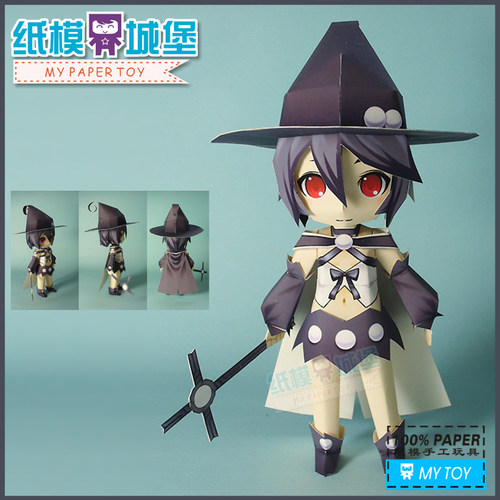 动漫卡通人物 魔法少女小圆 和美 3D立体纸模型DIY 手工玩具