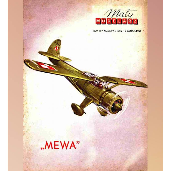 《Maly Modelarz》1960年LWS-3 Mewa飞机纸模型 DIY手工制作